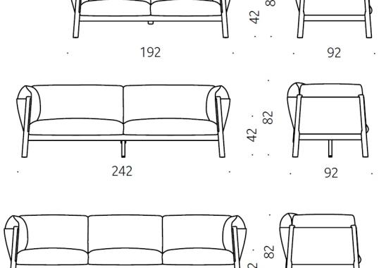 Диван от фабрики DePadova модель YA/SOFA
