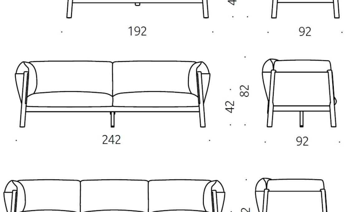 Диван от фабрики DePadova модель YA/SOFA