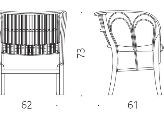 Стул от фабрики DePadova модель Uragano-UR0#