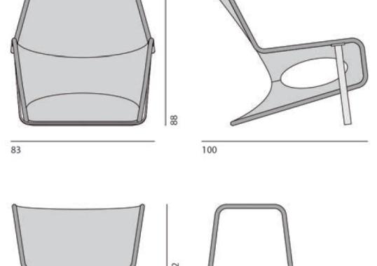 Кресло Desalto Aria Lounge Chair image 2