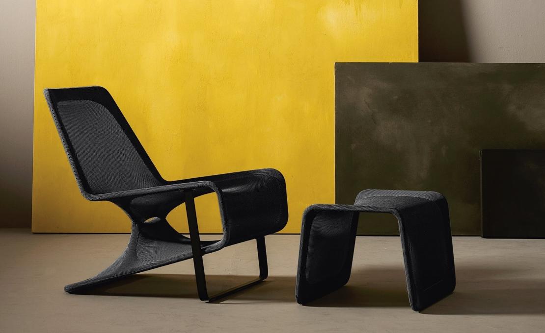 Кресло от фабрики Desalto модель Aria Lounge 