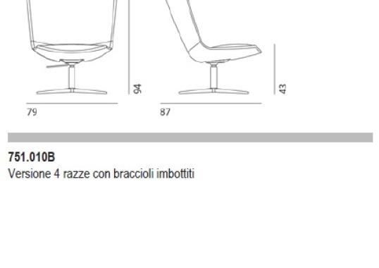 Кресло Desalto CALUM LOUNGE COM_ LOUNGE CHAIR image 2