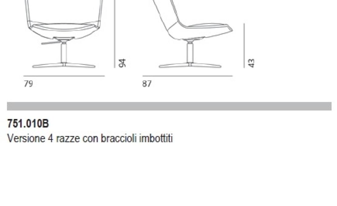 Кресло от фабрики Desalto модель CALUM LOUNGE COM_ LOUNGE 