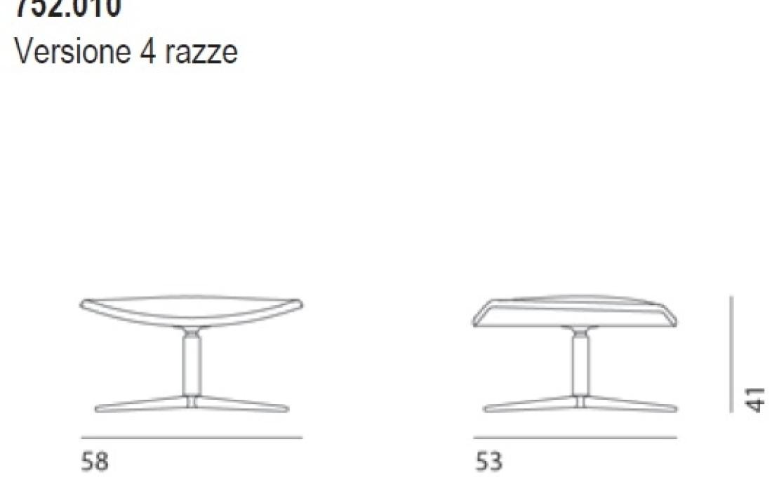 Пуф от фабрики Desalto модель 752.010