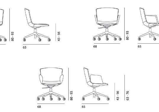 Офисный Стул Desalto CALUM TASK SWIVEL CHAIR image 2