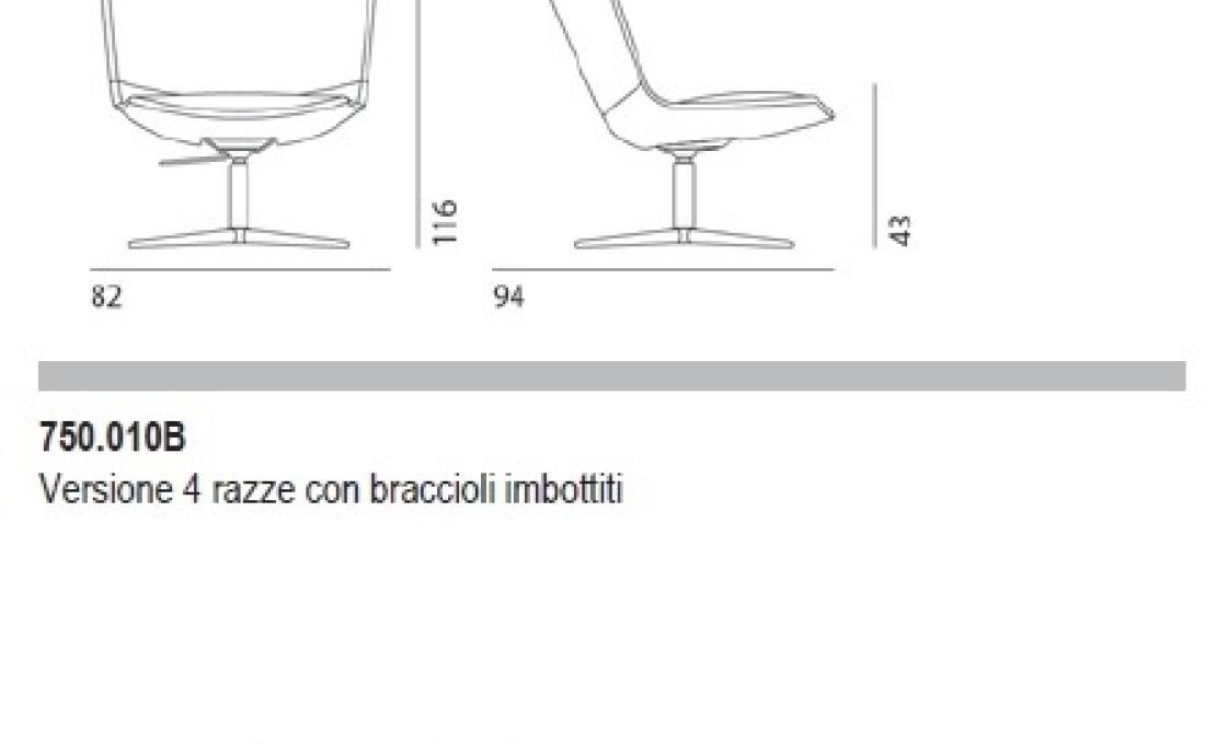 Кресло от фабрики Desalto модель CALUM LOUNGE RELAX LOUNGE 