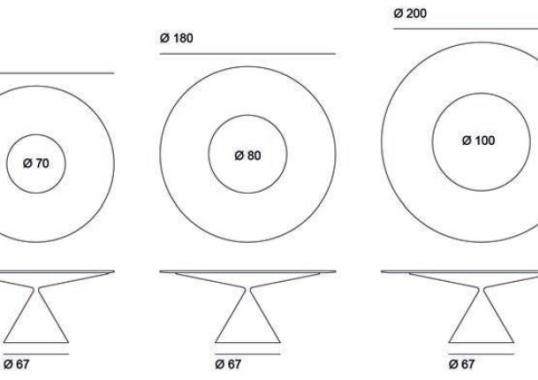 Стол Desalto Clay Table with Lazy Susan 701 image 2