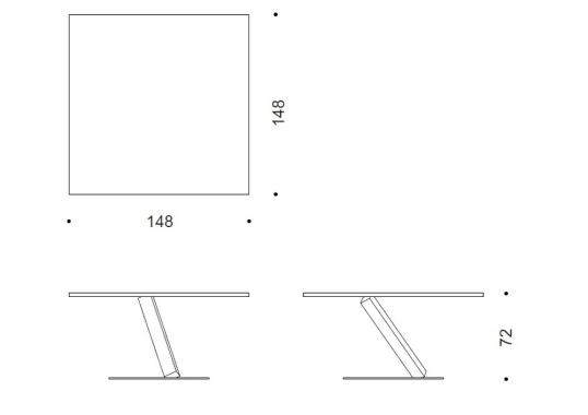 Стол Desalto Element 680 Square Table image 2