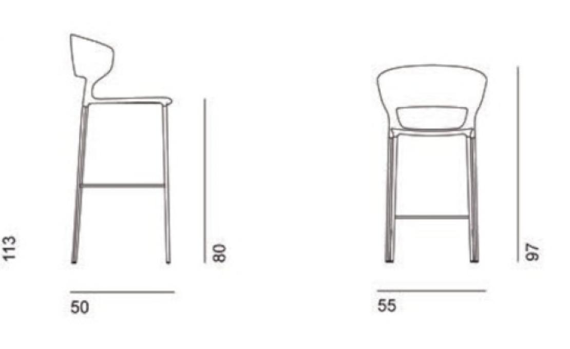 Табурет от фабрики Desalto модель KOKI 708 