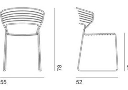 Уличный стул Desalto KOKI WIRE 753 OUTDOOR CHAIR image 2