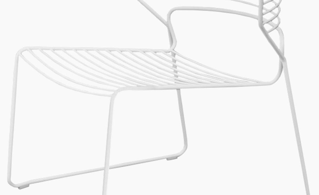Уличный стул от фабрики Desalto модель KOKI WIRE 755 OUT_ LOUNGE 