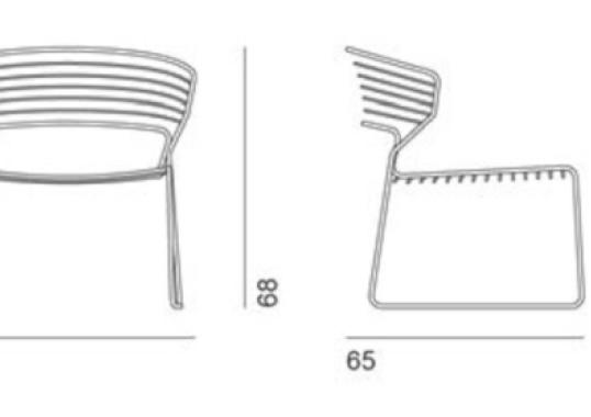 Уличный стул Desalto KOKI WIRE 755 OUT_ LOUNGE CHAIR image 2
