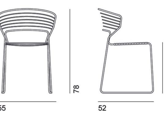 Стул Desalto KOKI WIRE CORDA CHAIR image 2