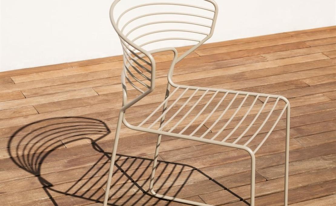 Уличный стул от фабрики Desalto модель KOKI WIRE 753 OUTDOOR 