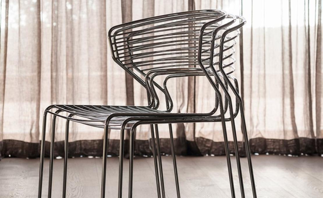 Стул от фабрики Desalto модель KOKI WIRE 635 