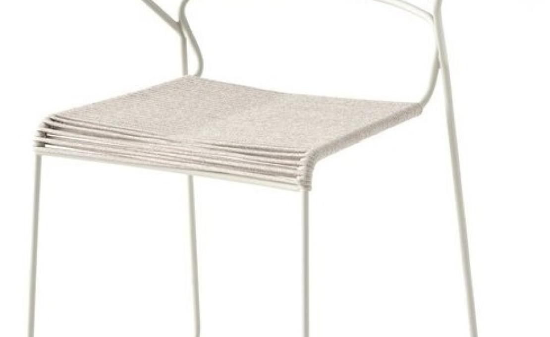 Стул от фабрики Desalto модель KOKI WIRE CORDA 