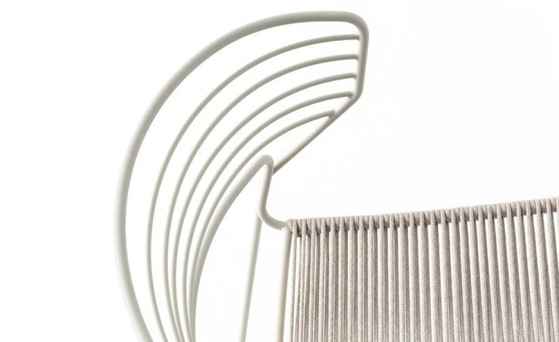 Стул от фабрики Desalto модель KOKI WIRE CORDA 