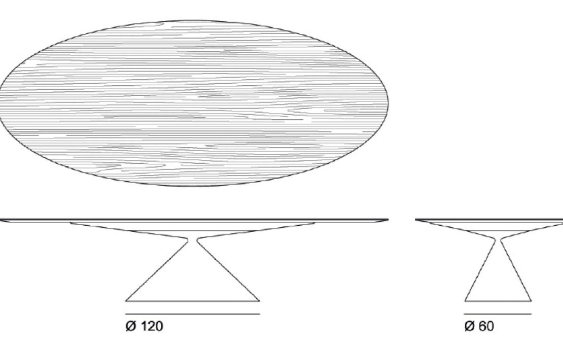 Стол от фабрики Desalto модель MAXI CLAY TABLE TOP ASH