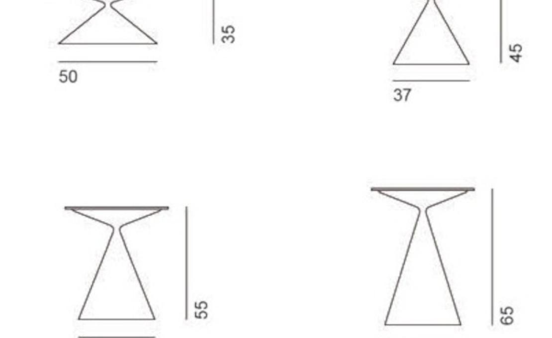 Уличный стол от фабрики Desalto модель MINI CLAY CER_ OUT_ 