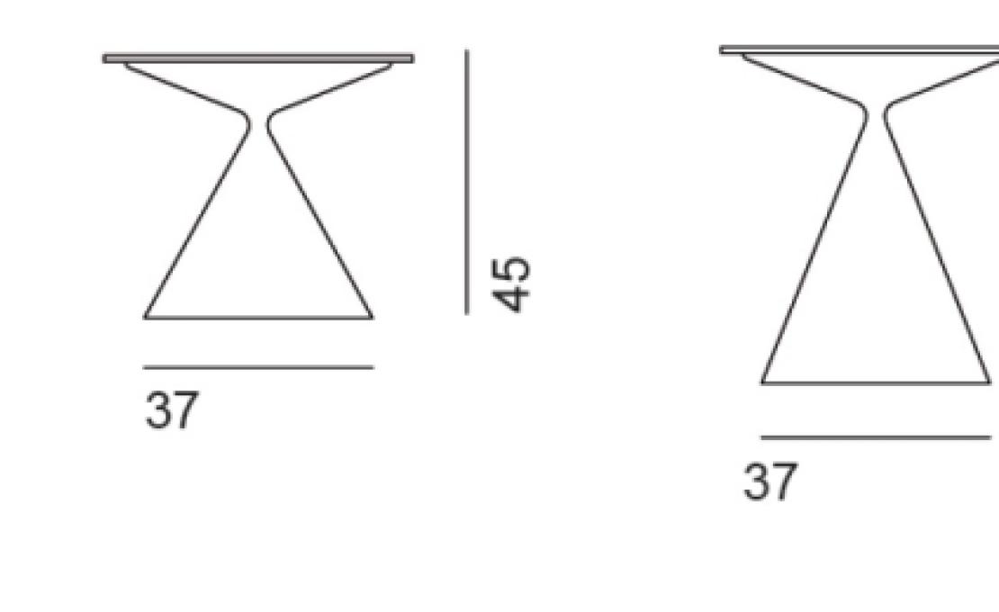 Журнальный столик от фабрики Desalto модель MINI CLAY 