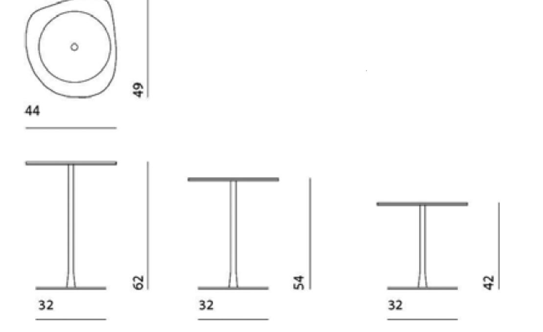 Журнальный столик от фабрики Desalto модель Mixit Small Table 