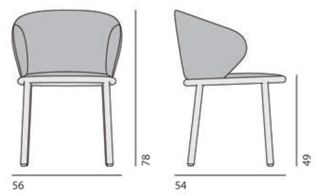 Стул от фабрики Desalto модель MUN 