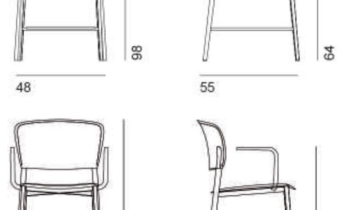 Табурет от фабрики Desalto модель Ply 