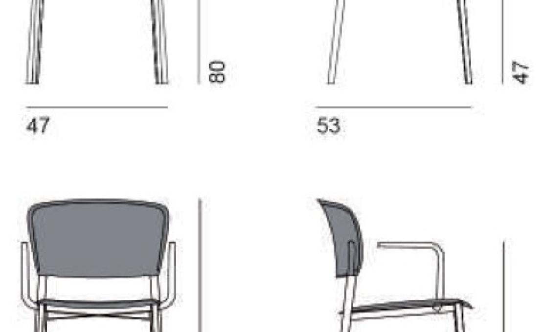 Стул от фабрики Desalto модель Ply Upholstered 