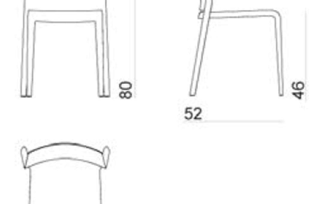 Стул от фабрики Desalto модель Riga 545  