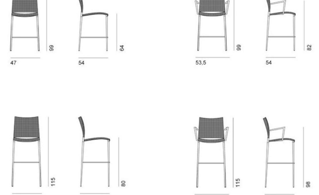Табурет от фабрики Desalto модель SAND AIR 