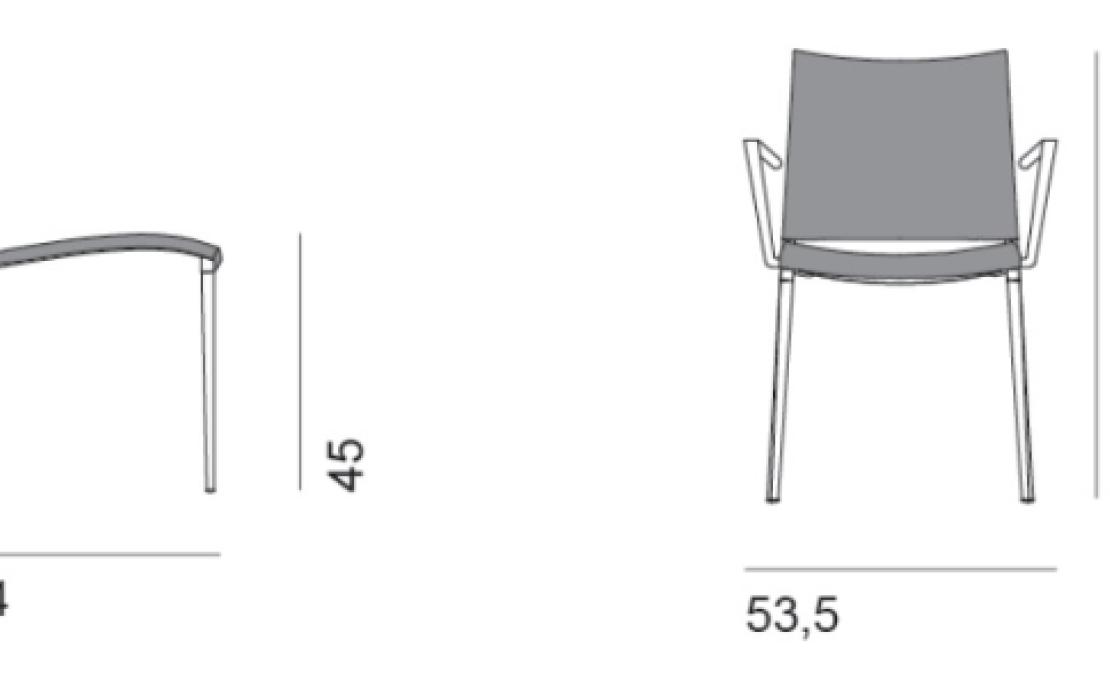 Стул от фабрики Desalto модель SAND UPHOLSTERED 