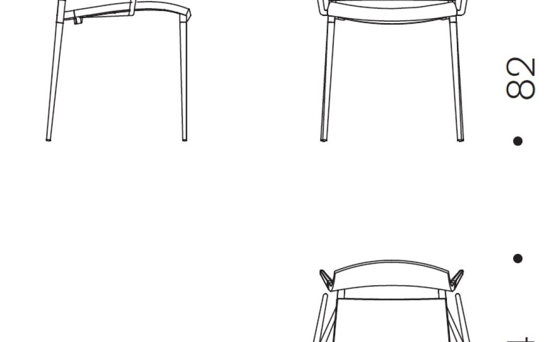 Стул от фабрики Desalto модель SAND