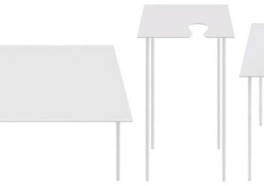 Журнальный столик Desalto Softer T_Steel 688 Small Table image 1