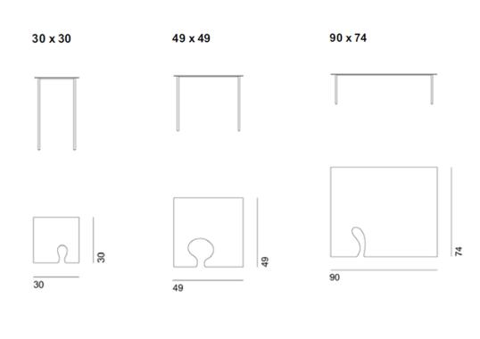 Журнальный столик Desalto Softer T_Steel 688 Small Table image 2