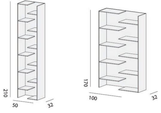 Стеллаж для книг Desalto STEP 684 BOOKCASE image 2