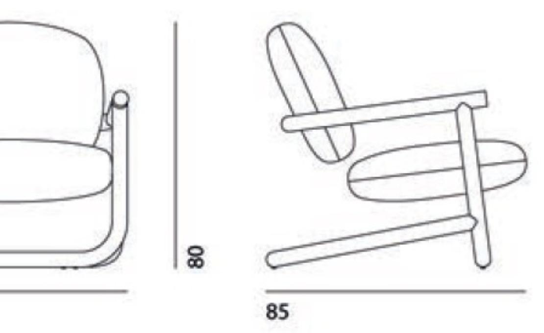 Кресло от фабрики Desalto модель STRONG SPECIAL LOUNGE 