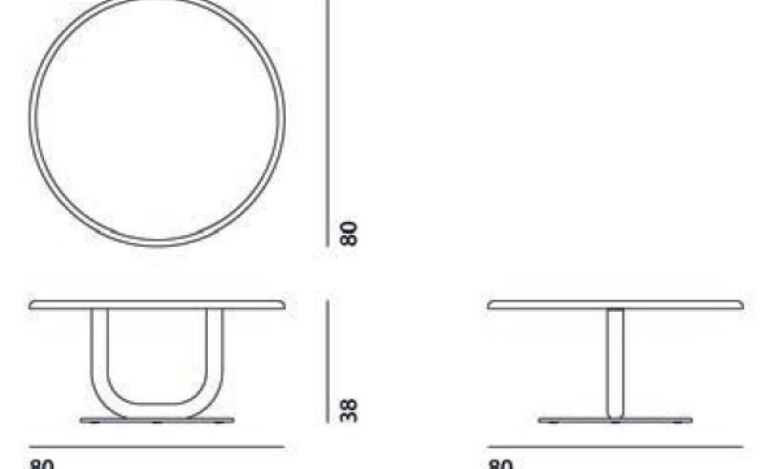Журнальный столик от фабрики Desalto модель 774 Strong Special Side Table