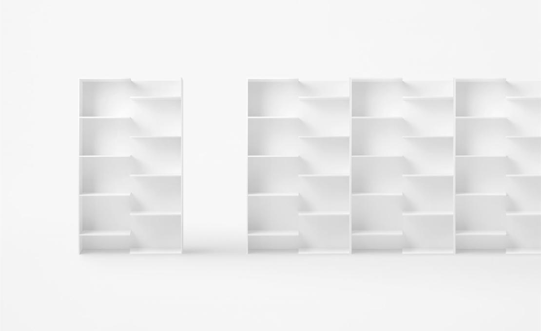 Стеллаж для книг от фабрики Desalto модель STEP 684 BOOKCASE