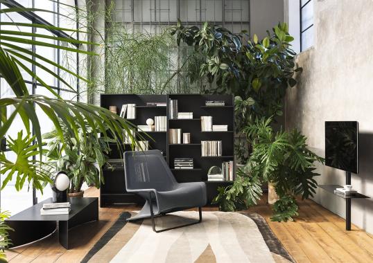 Стеллаж для книг от фабрики Desalto модель STEP 684 BOOKCASE