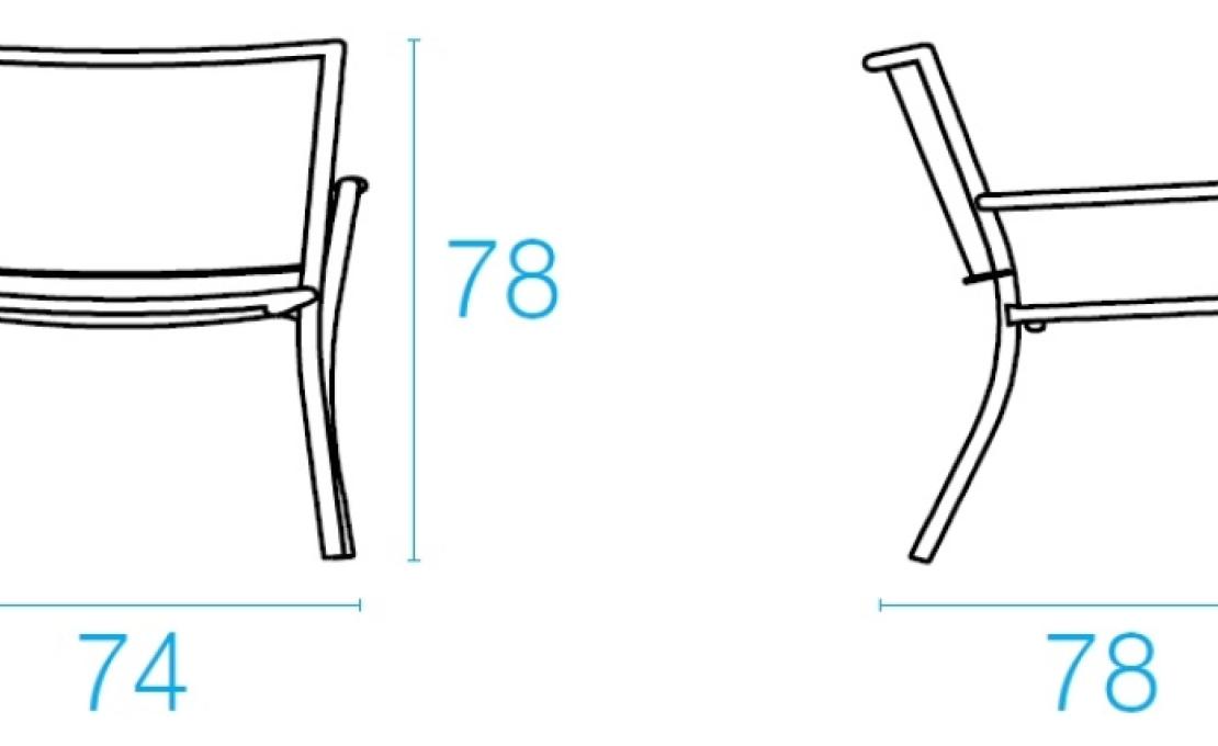 Уличное кресло от фабрики Emu модель 3416