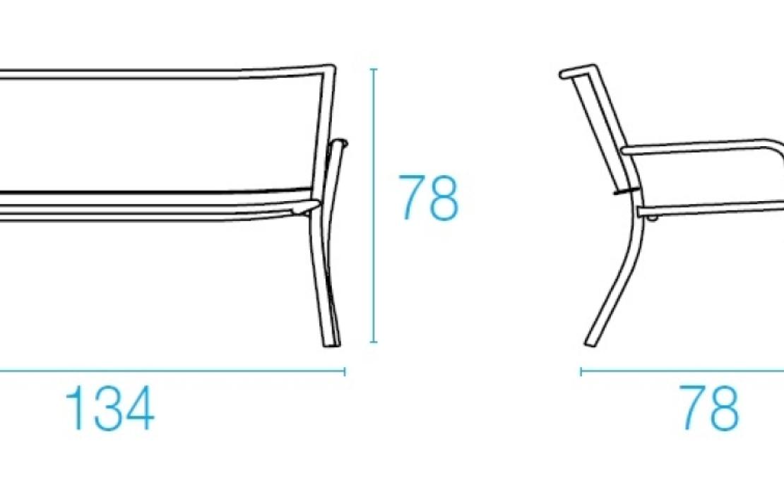 Уличный диван от фабрики Emu модель 3417