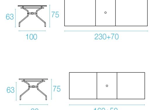 Уличный стол Emu Athena Extendable Table image 2