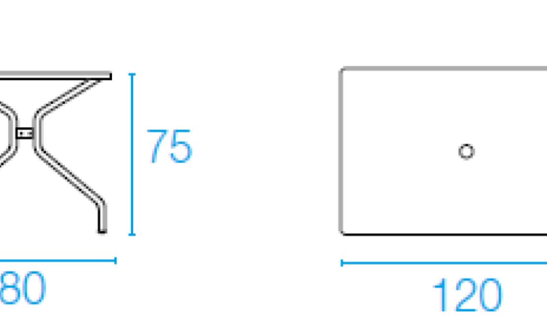 Уличный стол от фабрики Emu модель 80/CAMBIRECTANGULARTABLE