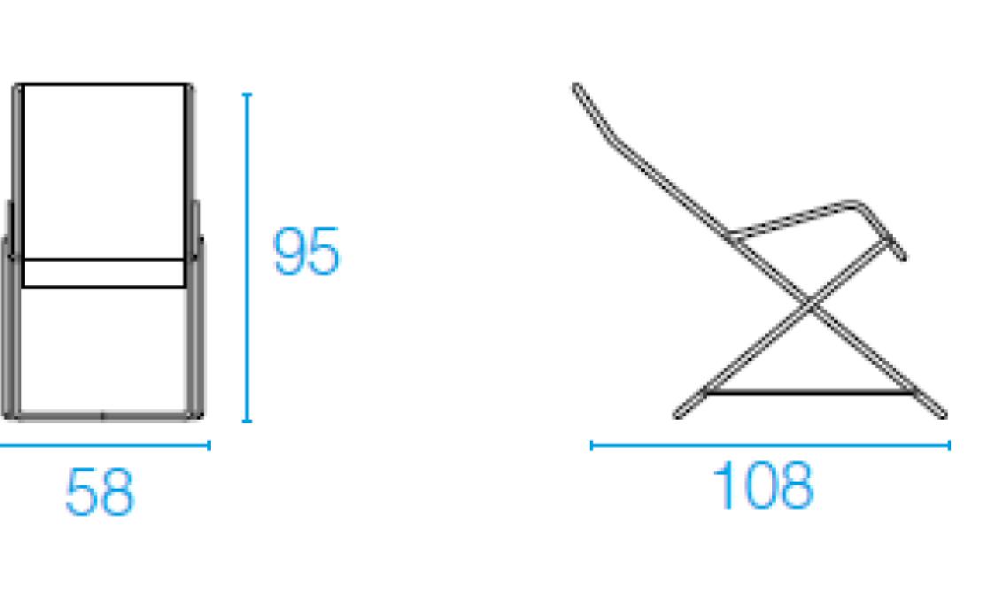 Шезлонг уличныйот фабрики Emu модель 170