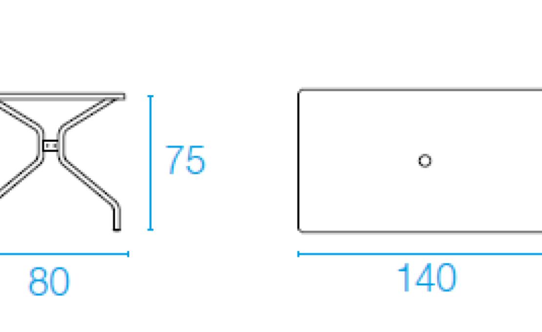Уличный стол от фабрики Emu модель 80/CAMBIRECTANGULARTABLE