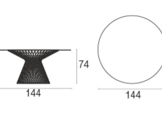 Уличный стол от фабрики Emu модель 494+1207