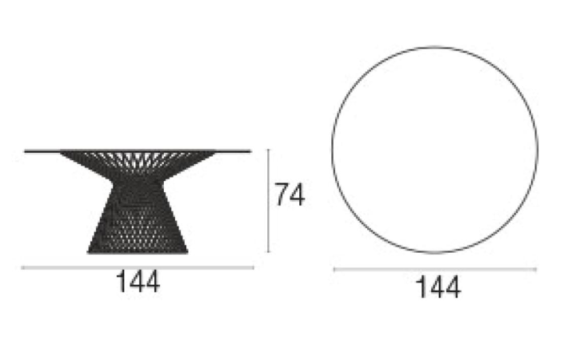 Уличный стол от фабрики Emu модель 494+1207