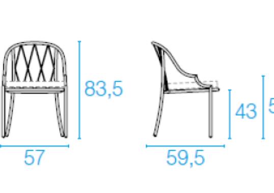 Уличный стул от фабрики Emu модель 1200