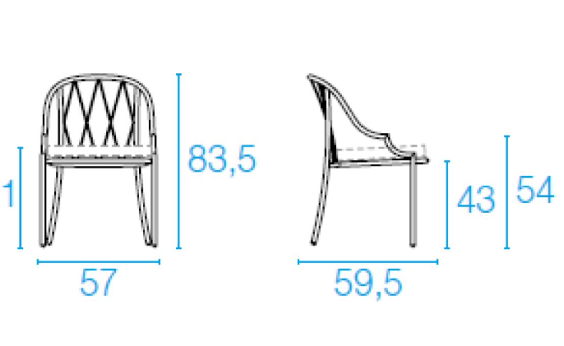 Уличный стул от фабрики Emu модель 1200