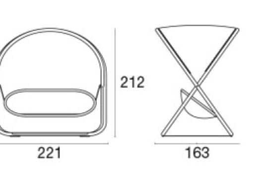 Уличный диван от фабрики Emu модель 174
